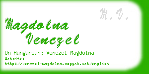 magdolna venczel business card